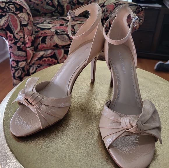 Mark Fisher Ankle Strap Heels - Picture 1 of 3